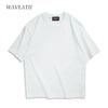 WAVLATII Oversized Brown Summer Tees for Unisex Casual Wear ATHLEXES