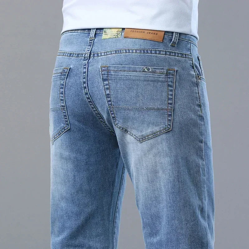 Luxury Classic Slim Fit Stretch Denim Jeans ATHLEXES