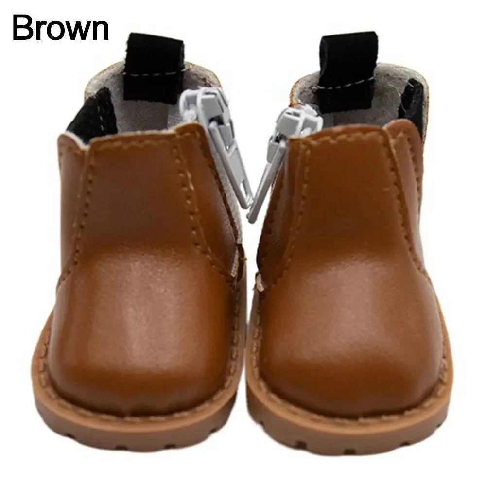 Mini Doll Boot Shoes for 20cm Plush Dolls - Stylish 5-5.5cm Accessories ATHLEXES