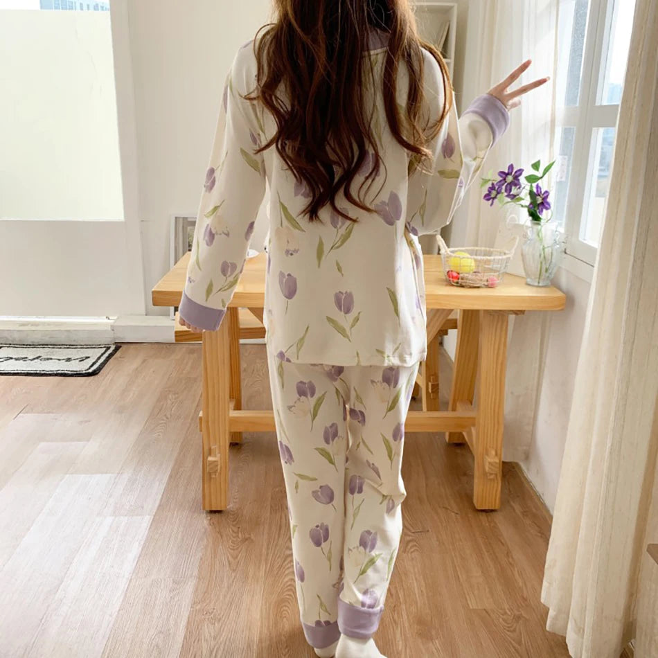 Elegant Maternity Nursing Pajama Set ATHLEXES