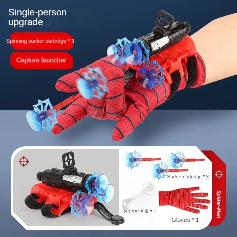 New for Spiderman Action Figure Anime Characters Children Toys Role Play Glove Launcher Set Wrist Toy Set Figures Hobbies ATHLEXES