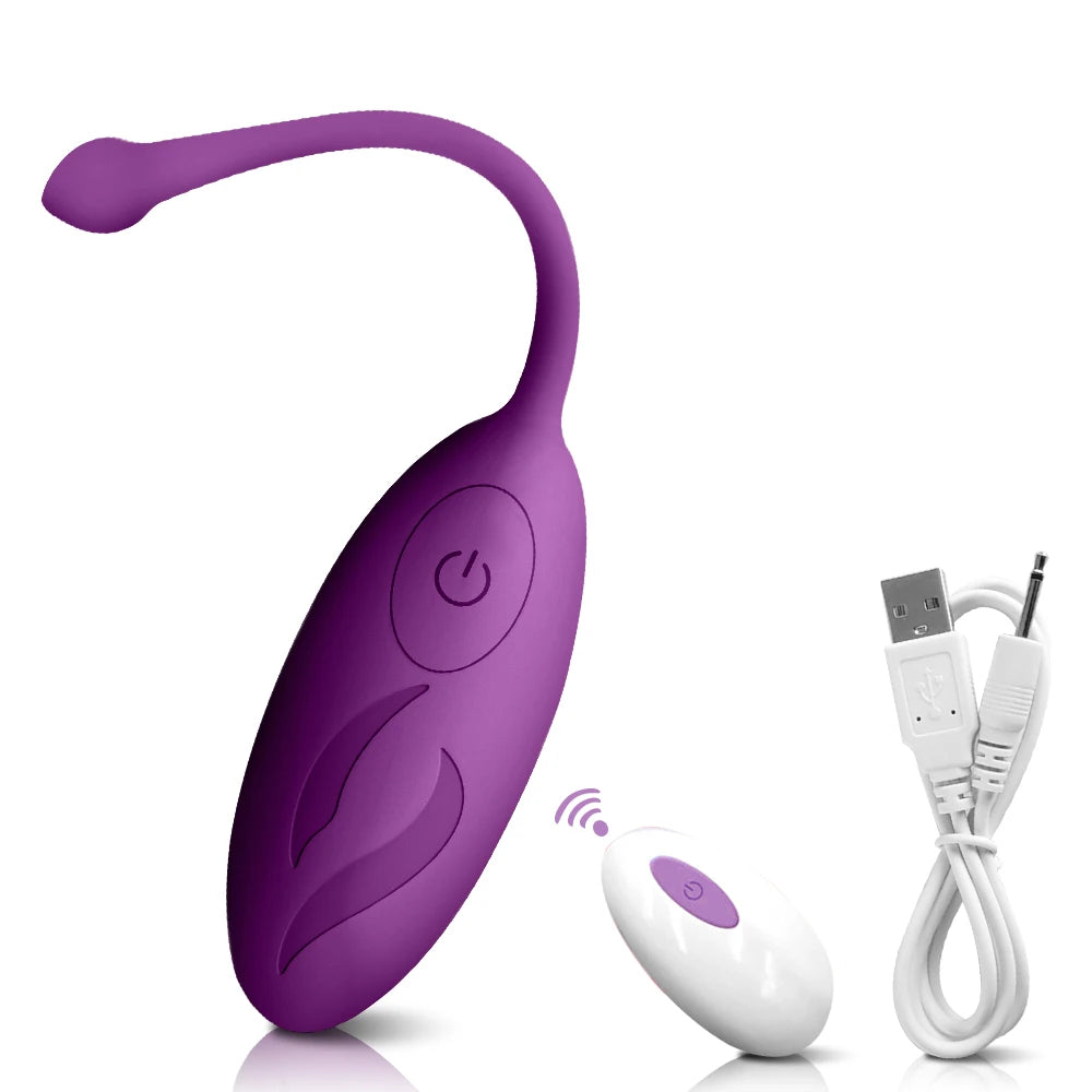 G-Spot Bliss Remote Control Love Egg Vibrator ATHLEXES