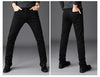Classic Black Biker Stretch Denim Trousers ATHLEXES