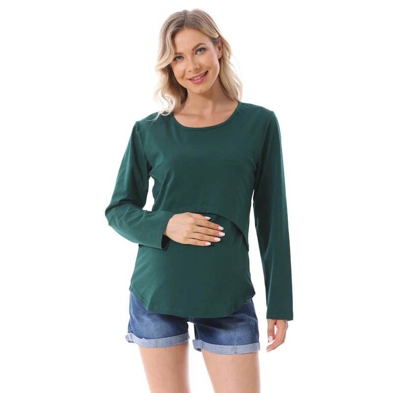 Maternity Comfort Stretch Tee for Breastfeeding ATHLEXES