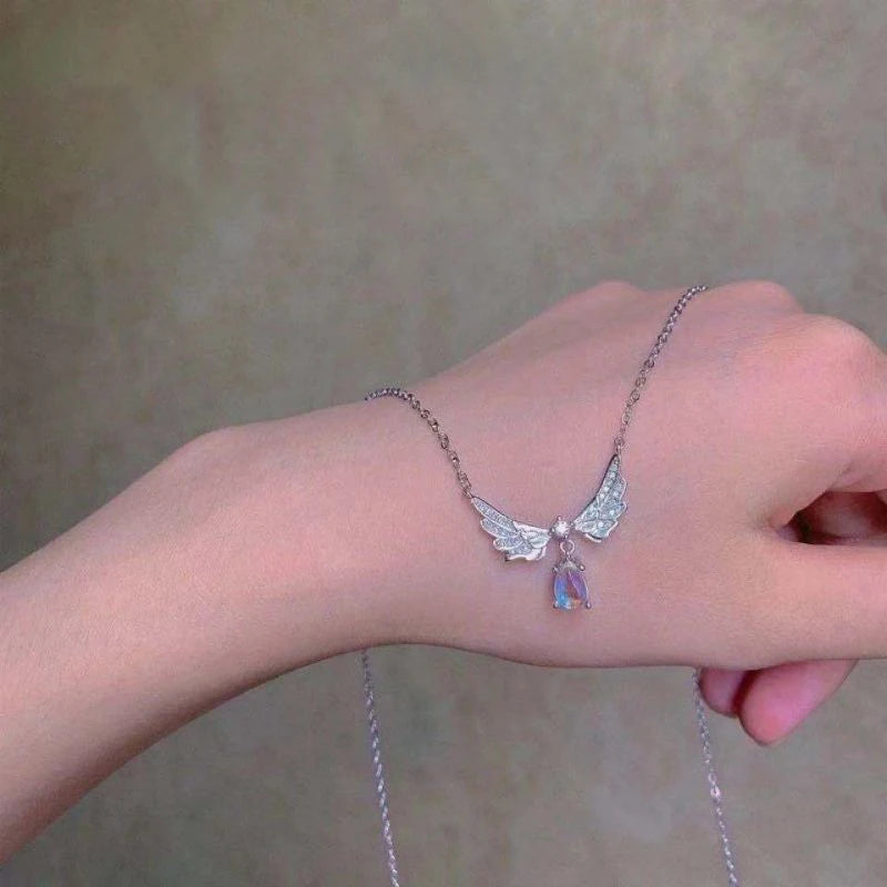 Celestial Charm Moonstone Pendant Necklace ATHLEXES