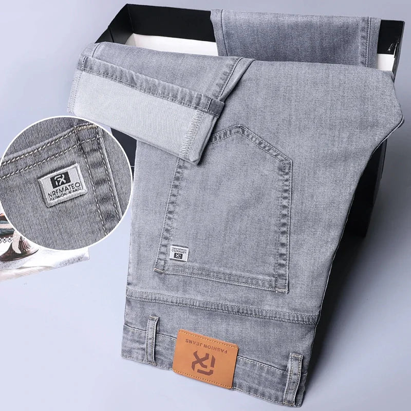 BreezeFit Menâ??s Lightweight Denim Straight Pants ATHLEXES