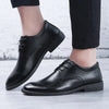 Men's Leather Shoes Business Casual Shoes British Style Youth Marriage Shoes Breathable Summer EVA Insole PVC Upper Shoes ATHLEXES