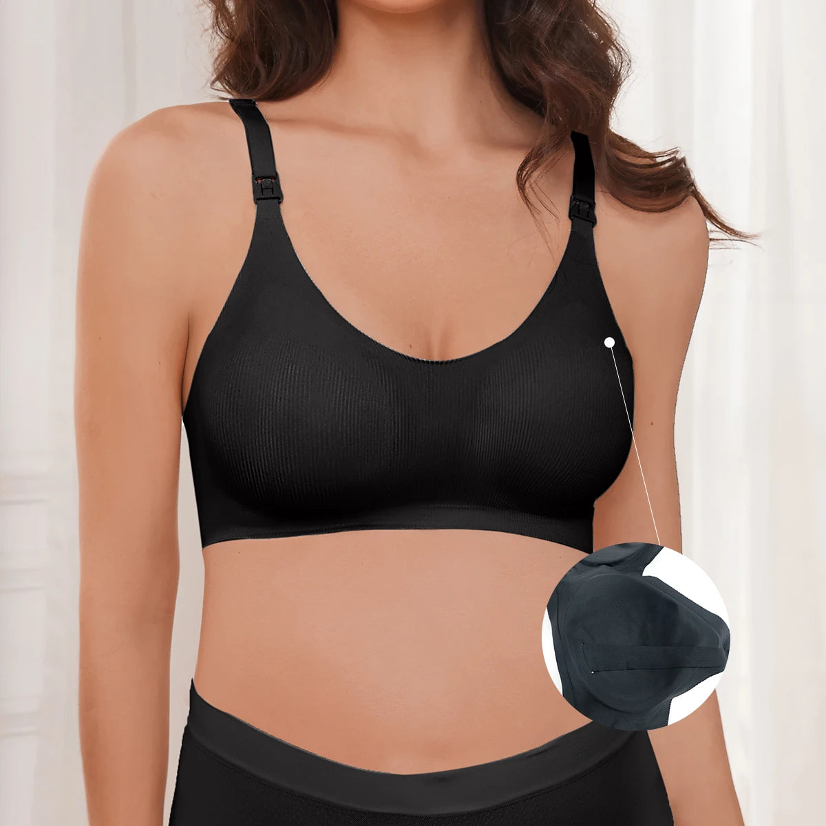 Seamless Comfort Nursing Bra with Beautiful Back Design ATHLEXES