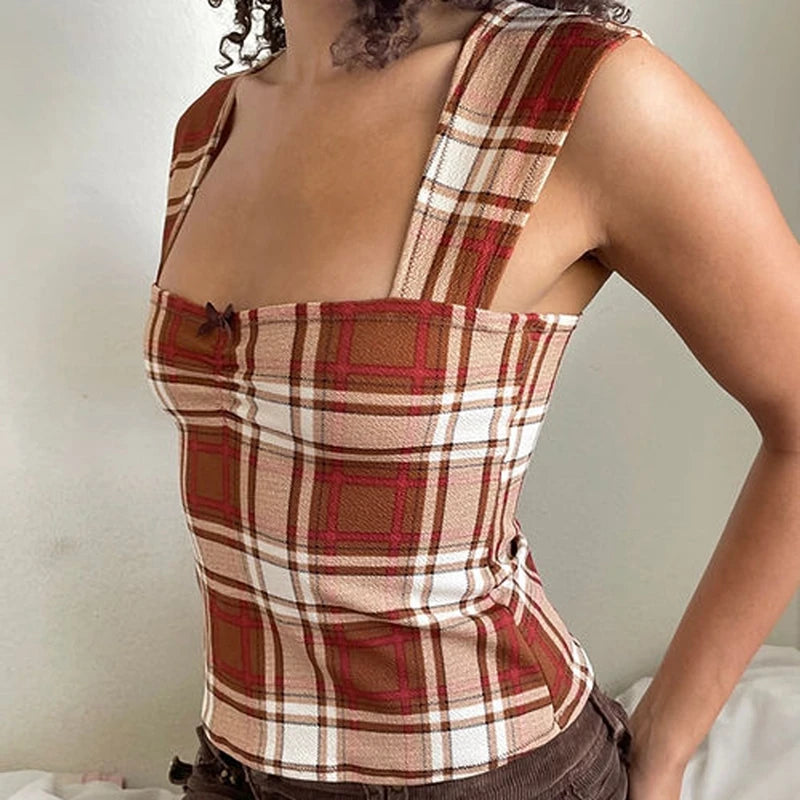 Cottage Y2K Aesthetic Bow Trim Milkmaid Crop Top ATHLEXES
