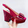 Elegant Bowknot Floral High Heel Sandals 2023 ATHLEXES