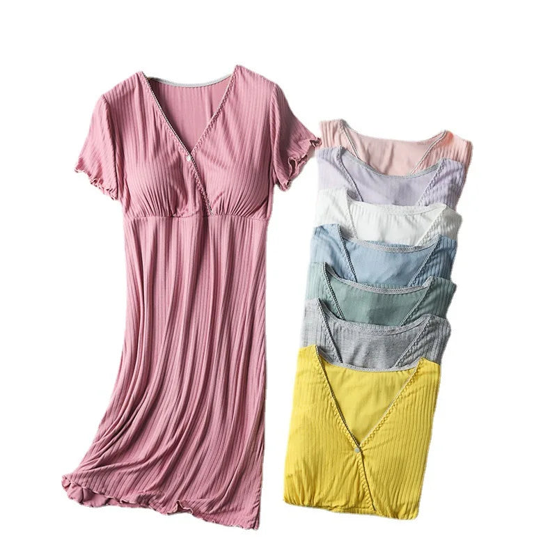 ComfortMaternity Modal Nursing Nightgown ATHLEXES