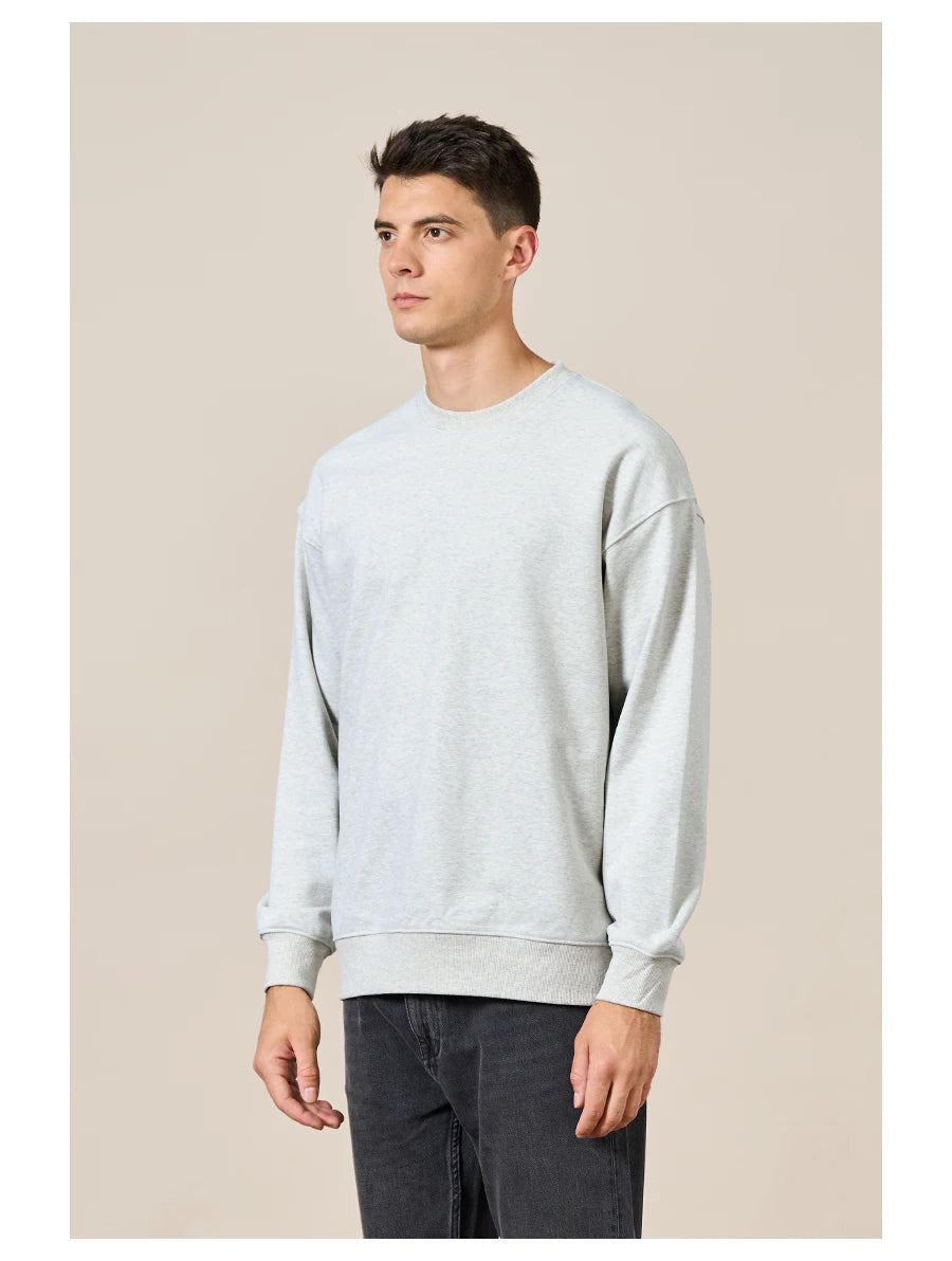 SIMWOOD Oversized Minimalist Menâ??s Sweatshirt SI980547 ATHLEXES