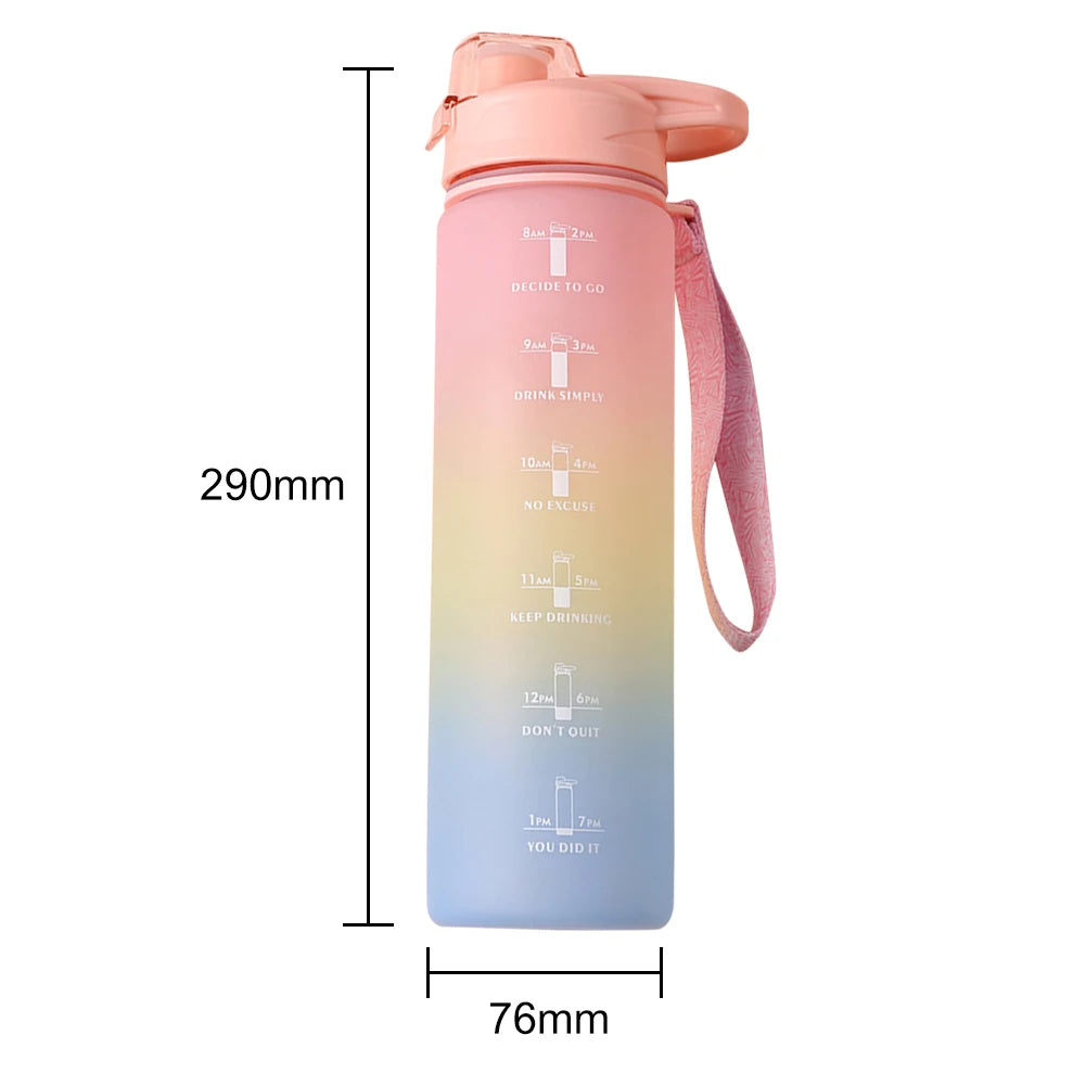 HydraMark 1L Gradient Time-Marker Water Bottle ATHLEXES