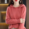 Luxurious Cashmere Hooded Sweater for Women - Autumn Comfort ATHLEXES