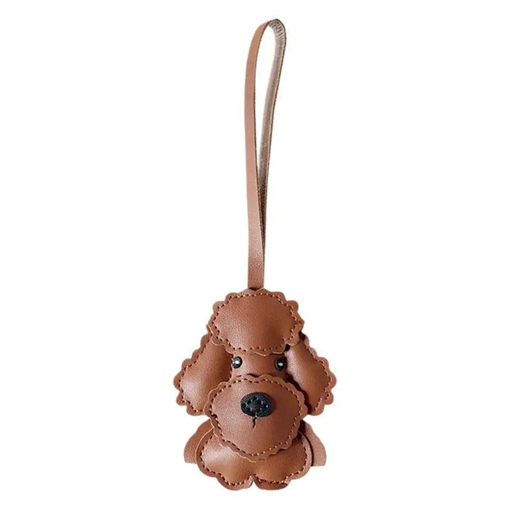 Cute Puppy PU Leather Key Ring Pendant ATHLEXES