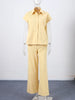 Chic Summer Vest and Wide Leg Pants Set ATHLEXES