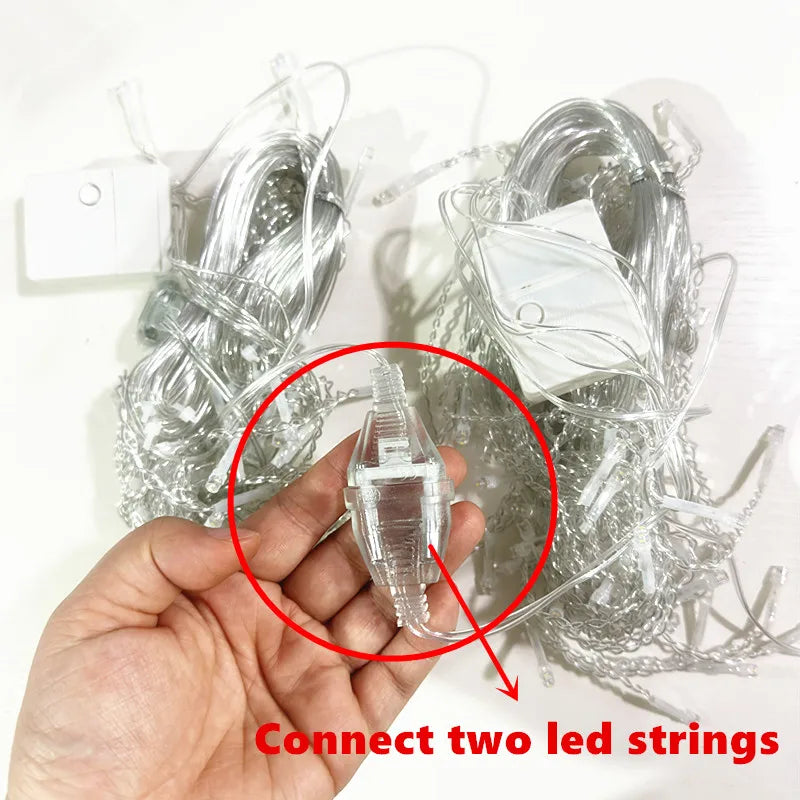 Enchanting LED Fairy Curtain Lights for Outdoor Decor ATHLEXES
