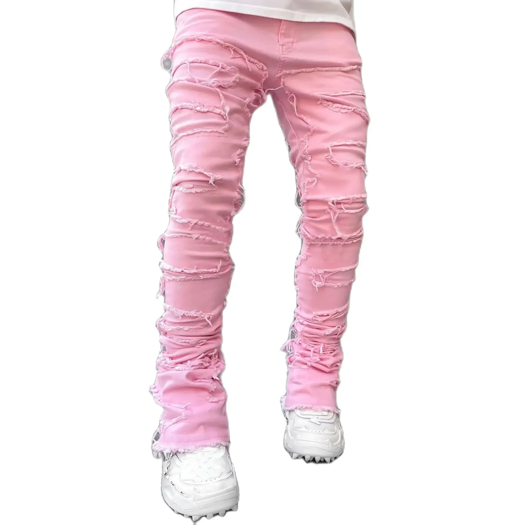 Urban Distressed Slim Fit Denim Pants for Men ATHLEXES