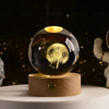 GalaxyGlow 3D Crystal Lamp Night Light ATHLEXES
