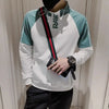 Stylish Stand Collar Letter Print Sweatshirt for Men ATHLEXES
