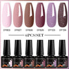 NailArt Pro 6pc UV Gel Polish Kit for Manicure ATHLEXES