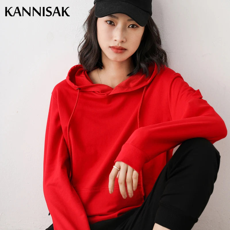 CozyCotton Loose Fit Hoodie for Women ATHLEXES