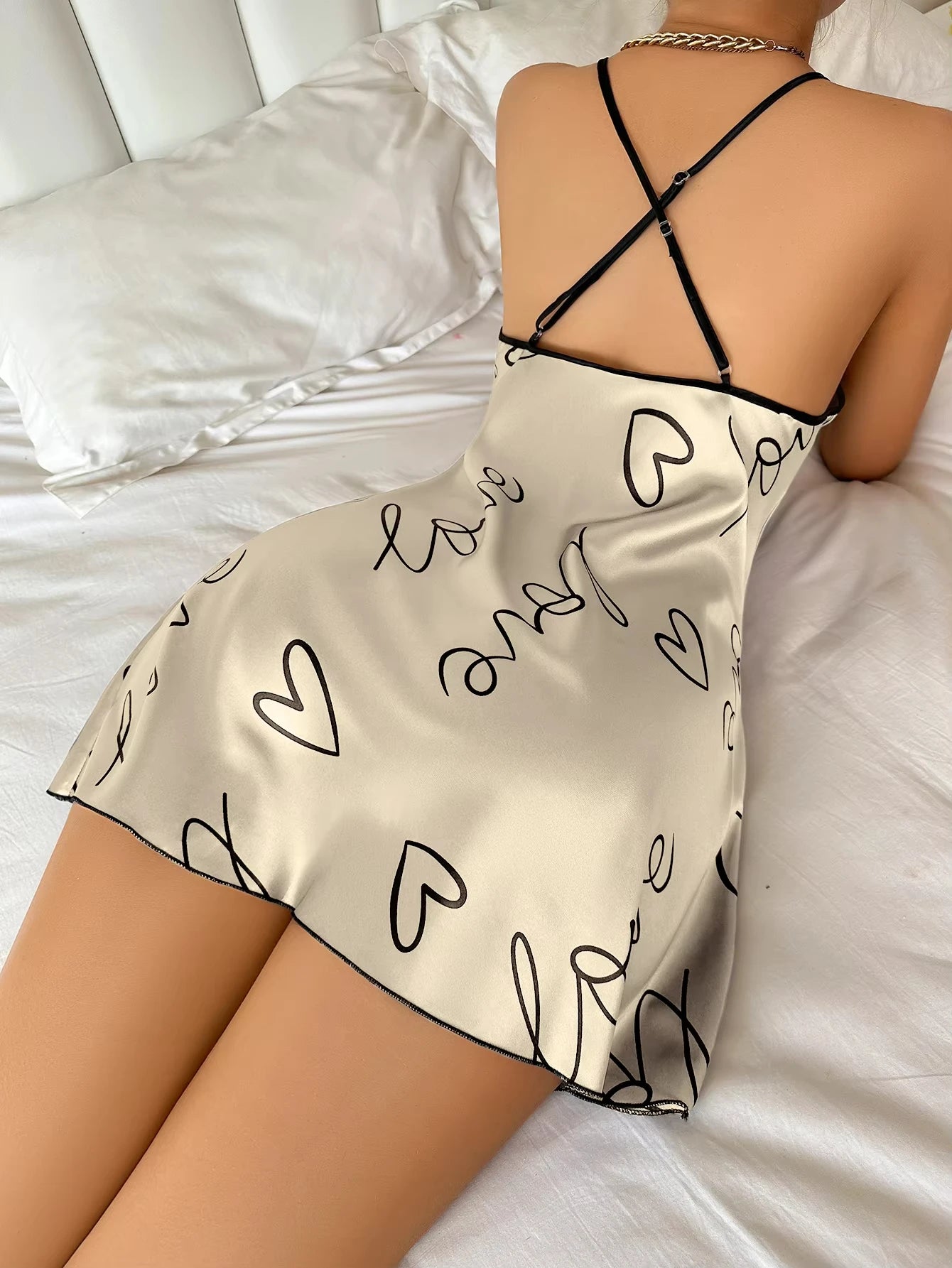 HeartPrint Casual Nightgown for Women ATHLEXES