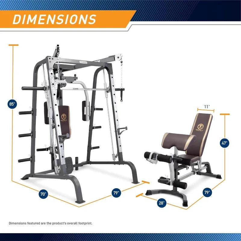 MARCY Ultimate Smith Cage Full Body Home Gym System ATHLEXES