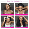 LuxHair Kinky Straight Headband Wig 180% Density ATHLEXES