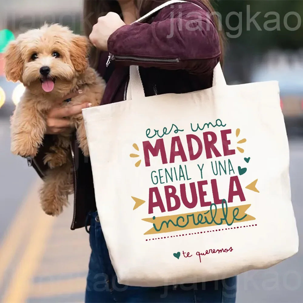 Bulldog Love Canvas Tote Bag ATHLEXES