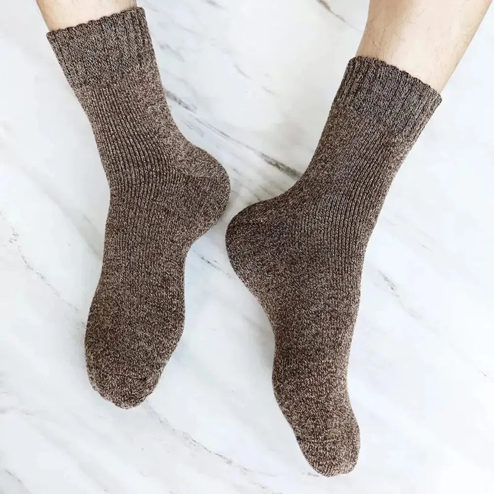 Retro Warm Wool Socks for Men - 5 Pairs ATHLEXES