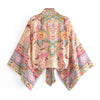 Happie Queens Boho Floral Kimono Bikini Cover-up ATHLEXES