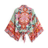 Happie Queens Boho Floral Kimono Bikini Cover-up ATHLEXES