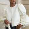 Elegant Puffy Sleeve Blouse for Women 2025 Summer Tops ATHLEXES