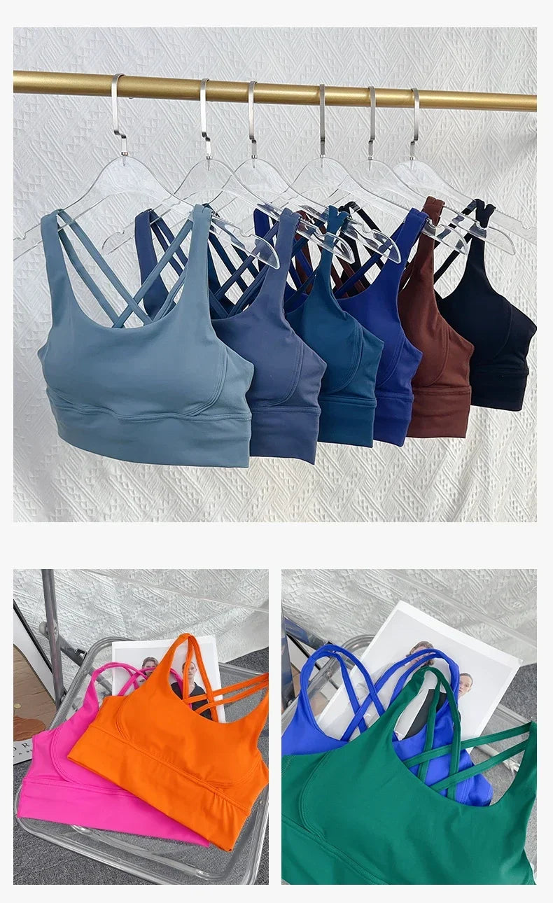 ActiveFit Cross Back Yoga Sports Bra ATHLEXES