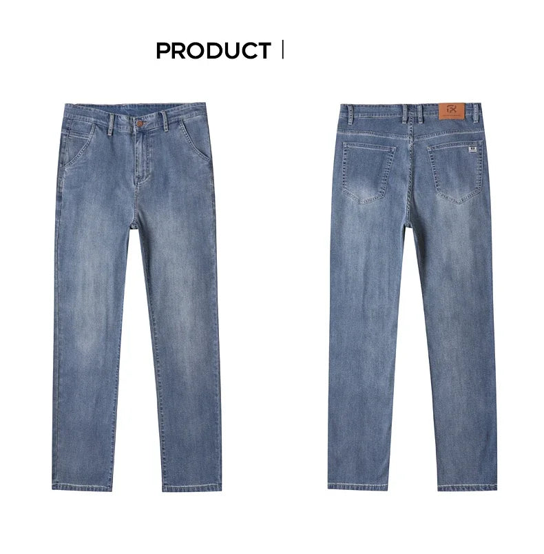 BreezeFit Menâ??s Lightweight Denim Straight Pants ATHLEXES