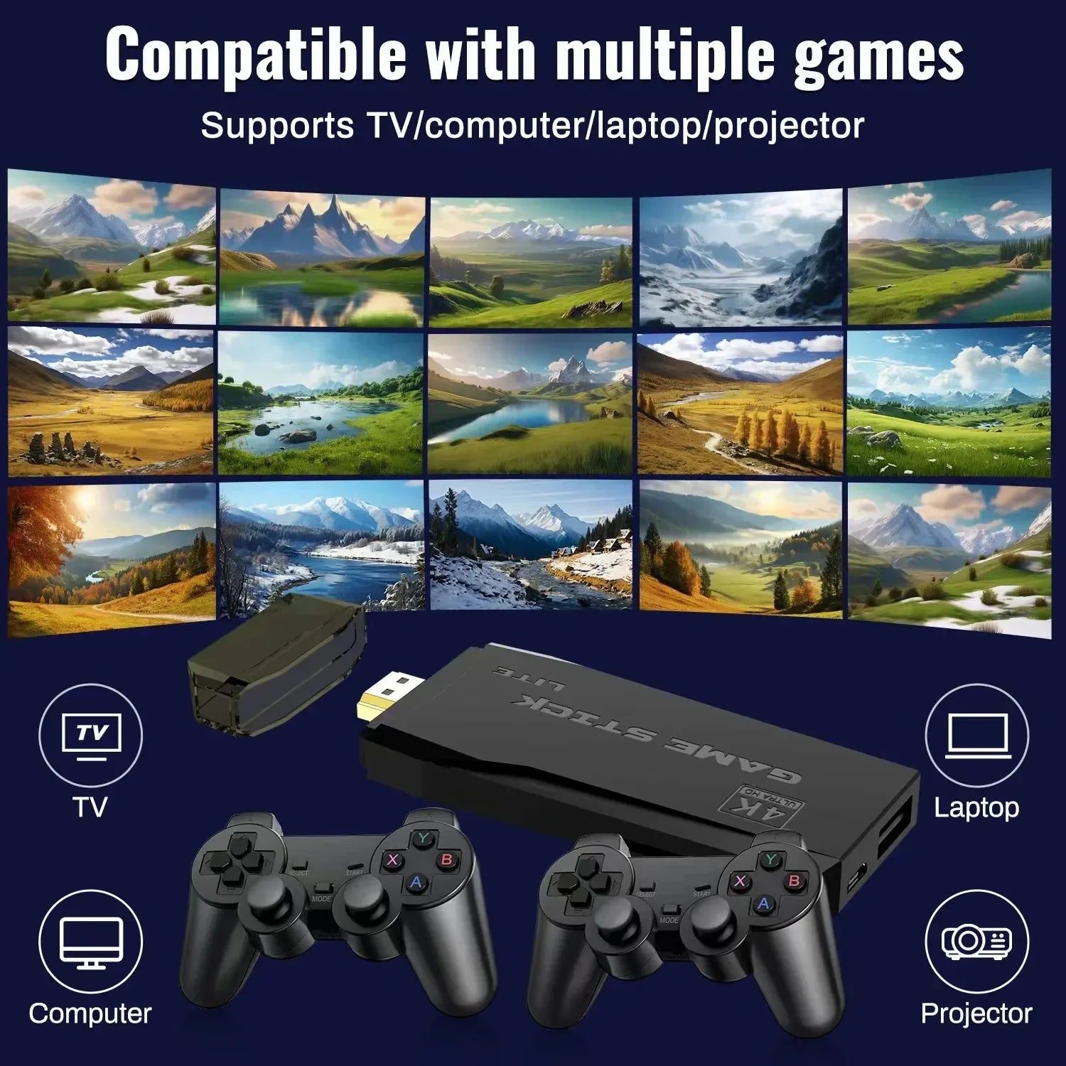 M8 Retro 4K Gaming Console with 20000 Games ATHLEXES