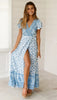Boho Chic Floral V Neck Summer Dress ATHLEXES