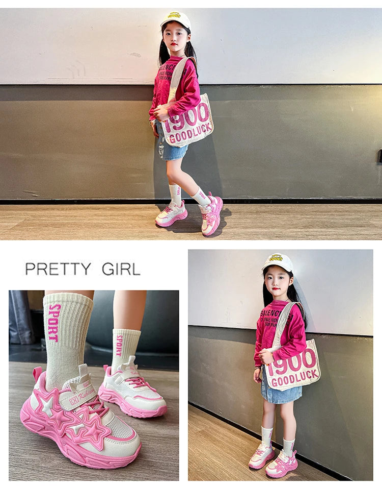 StarStride Girls' Classic Sports Sneakers ATHLEXES