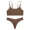 ComfortEase Wireless Spaghetti Strap Bra Set ATHLEXES