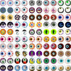 Dazzling Dragon Cat Eye Glass Cabochons - 50Pcs Set ATHLEXES