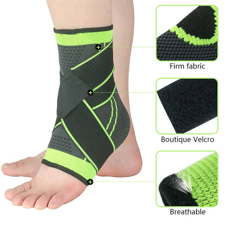 Nylon Ankle Guard: Four-Sided Support & Breathability ATHLEXES