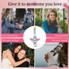 Pink Heart Zircon Angel Charm Pendant ATHLEXES