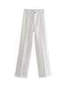 Chic High Waist Straight Leg Office Pants ATHLEXES