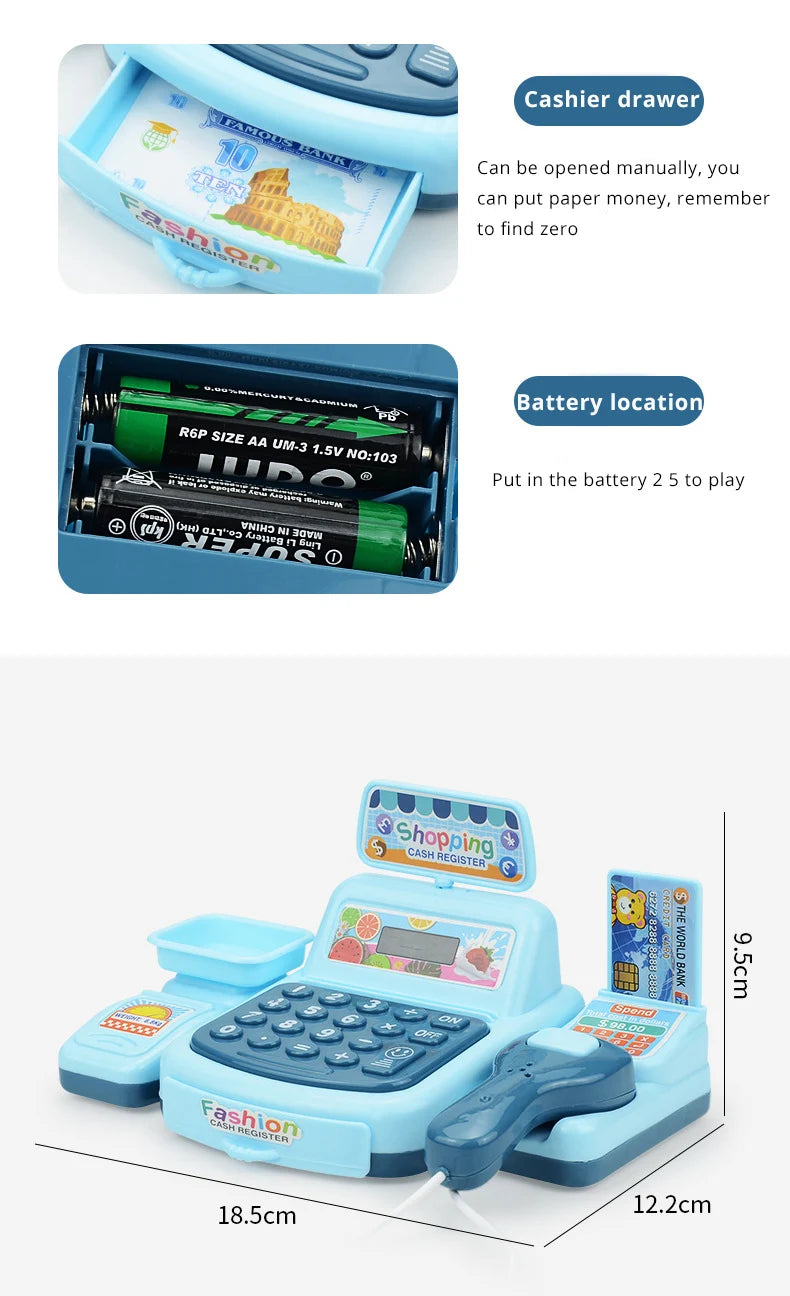 Supermarket Cashier Electronic Game Toy Set ATHLEXES