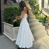 Chic White Backless Halter Dress for Summer Events ATHLEXES