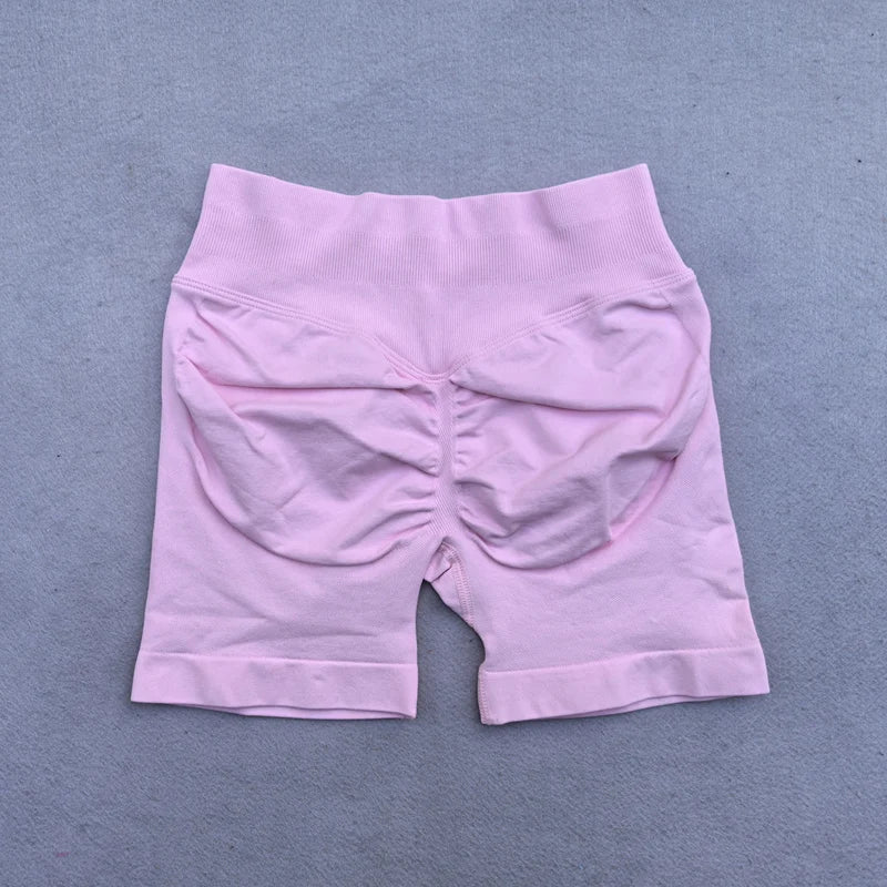 Seamless Flex Ribbed Yoga Shorts for Women ATHLEXES