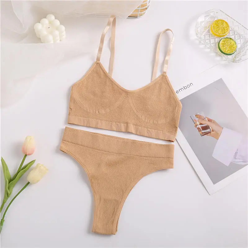Women Bra Set Panties Sexy Push Up Bralette Sports Lingerie S-XL ATHLEXES