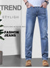 Light Blue Slim Fit Stretch Jeans for Men ATHLEXES