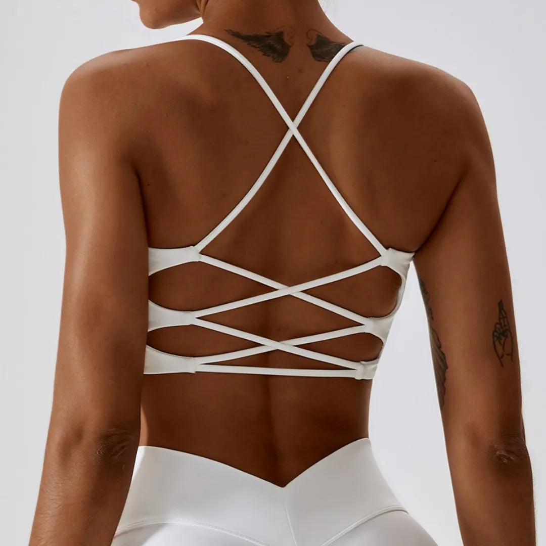 EliteFit Cross-Back Sports Bra for Women ATHLEXES